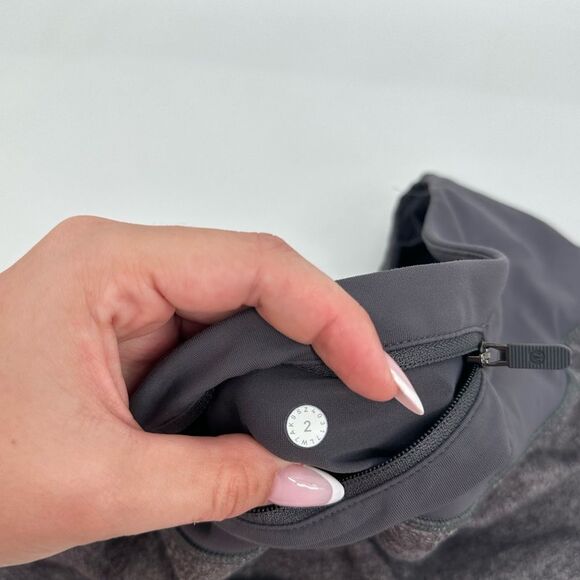 Lululemon Run Times Short II *4" Heather Lux Multi Black / Black (First Release) - Picture 7 of 8